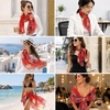 FAIRYGATE Schals & Tücher für Damen Seidenschals Damen Leicht Seidentuch Chiffon Silk Schal Halstuch Tuch Geschenk Frauen 20A41(DA4120)