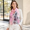 FAIRYGATE Schals & Tücher für Damen Seidenschals Damen Leicht Seidentuch Chiffon Silk Schal Halstuch Tuch Geschenk Frauen 20A41(DA4121)