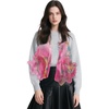 FAIRYGATE Schals & Tücher für Damen Seidenschals Damen Leicht Seidentuch Chiffon Silk Schal Halstuch Tuch Geschenk Frauen 20A41(DA4122)