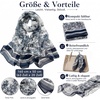 FAIRYGATE Schals & Tücher für Damen Seidenschals Damen Leicht Seidentuch Chiffon Silk Schal Halstuch Tuch Geschenk Frauen 20A41(FDKRA5131)