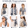 FAIRYGATE Schals & Tücher für Damen Seidenschals Damen Leicht Seidentuch Chiffon Silk Schal Halstuch Tuch Geschenk Frauen 20A41(FDKRA5131)