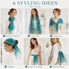FAIRYGATE Schals & Tücher für Damen Seidenschals Damen Leicht Seidentuch Chiffon Silk Schal Halstuch Tuch Geschenk Frauen 20A41(FDKRA5132)