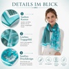 FAIRYGATE Schals & Tücher für Damen Seidenschals Damen Leicht Seidentuch Chiffon Silk Schal Halstuch Tuch Geschenk Frauen 20A41(FDKRA5132)