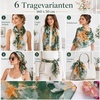 FAIRYGATE Schals & Tücher für Damen Seidenschals Damen Leicht Seidentuch Chiffon Silk Schal Halstuch Tuch Geschenk Frauen 20A41(FDKRA5136)