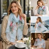 FAIRYGATE Schals & Tücher für Damen Seidenschals Damen Leicht Seidentuch Chiffon Silk Schal Halstuch Tuch Geschenk Frauen 20A41(Fdkra5118)