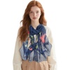 FAIRYGATE Schals & Tücher für Damen Seidenschals Damen Leicht Seidentuch Chiffon Silk Schal Halstuch Tuch Geschenk Frauen 20A41(Fdkra5121)