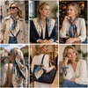 FAIRYGATE Seide Schal Damen Halstücher Seidentuch Schals Halstuch Seidenschal Scarf Bandana Taschentuch Handgelenk Kopftücher Einheitsgröße 78(D90022)