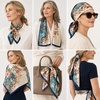 FAIRYGATE Seide Schal Damen Halstücher Seidentuch Schals Halstuch Seidenschal Scarf Bandana Taschentuch Handgelenk Kopftücher Einheitsgröße 78(D90022)