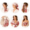 FAIRYGATE Seide Schal Damen Halstücher Seidentuch Schals Halstuch Seidenschal Scarf Bandana Taschentuch Handgelenk Kopftücher Einheitsgröße 78(D90023)
