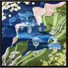 FAIRYGATE Seide Schal Damen Halstücher Seidentuch Schals Halstuch Seidenschal Scarf Bandana Taschentuch Handgelenk Kopftücher Einheitsgröße 78(Fdas28007)
