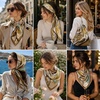 FAIRYGATE Seide Schal Damen Halstücher Seidentuch Schals Halstuch Seidenschal Scarf Bandana Taschentuch Handgelenk Kopftücher Einheitsgröße 78(Fdas28008)