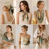 FAIRYGATE Seide Schal Damen Halstücher Seidentuch Schals Halstuch Seidenschal Scarf Bandana Taschentuch Handgelenk Kopftücher Einheitsgröße 78(Fdas28008)