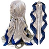 FAIRYGATE Seide Schal Damen Halstücher Seidentuch Schals Halstuch Seidenschal Scarf Bandana Taschentuch Handgelenk Kopftücher Einheitsgröße 78(Fdas28009)