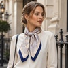 FAIRYGATE Seide Schal Damen Halstücher Seidentuch Schals Halstuch Seidenschal Scarf Bandana Taschentuch Handgelenk Kopftücher Einheitsgröße 78(Fdas28009)