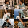 FAIRYGATE Seide Schal Damen Halstücher Seidentuch Schals Halstuch Seidenschal Scarf Bandana Taschentuch Handgelenk Kopftücher Einheitsgröße 78(Fdas28010)