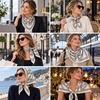 FAIRYGATE Seide Schal Damen Halstücher Seidentuch Schals Halstuch Seidenschal Scarf Bandana Taschentuch Handgelenk Kopftücher Einheitsgröße 78(Fdas28011)
