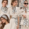 FAIRYGATE Seide Schal Damen Halstücher Seidentuch Schals Halstuch Seidenschal Scarf Bandana Taschentuch Handgelenk Kopftücher Einheitsgröße 78(Fdas28011)