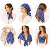 FAIRYGATE Seide Schal Damen Halstücher Seidentuch Schals Halstuch Seidenschal Scarf Bandana Taschentuch Handgelenk Kopftücher Einheitsgröße 78(Fdas28012)