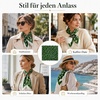 FAIRYGATE Seide Schal Damen Halstücher Seidentuch Schals Halstuch Seidenschal Scarf Bandana Taschentuch Handgelenk Kopftücher Einheitsgröße 78(Fdas28015)