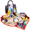 FAIRYGATE Seide Schal Damen Halstücher Seidentuch Schals Halstuch Seidenschal Scarf Bandana Taschentuch Handgelenk Kopftücher Einheitsgröße 78(Fdas28025)