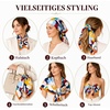FAIRYGATE Seide Schal Damen Halstücher Seidentuch Schals Halstuch Seidenschal Scarf Bandana Taschentuch Handgelenk Kopftücher Einheitsgröße 78(Fdas28025)