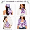 FAIRYGATE Seide Schal Damen Halstücher Seidentuch Schals Halstuch Seidenschal Scarf Bandana Taschentuch Handgelenk Kopftücher Einheitsgröße 78(Fdgh73014)