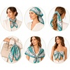 FAIRYGATE Seide Schal Damen Halstücher Seidentuch Schals Halstuch Seidenschal Scarf Bandana Taschentuch Handgelenk Kopftücher Einheitsgröße 78(Fdgh73017)