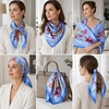 FAIRYGATE Seide Schal Damen Halstücher Seidentuch Schals Halstuch Seidenschal Scarf Bandana Taschentuch Handgelenk Kopftücher Einheitsgröße 78(Fdgh90012)