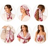 FAIRYGATE Seide Schal Damen Halstücher Seidentuch Schals Halstuch Seidenschal Scarf Bandana Taschentuch Handgelenk Kopftücher Einheitsgröße 78(Fdgh91007)