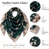 FAIRYGATE Seide Schal Damen Halstücher Seidentuch Schals Halstuch Seidenschal Scarf Bandana Taschentuch Handgelenk Kopftücher Einheitsgröße 78(Fdgh91008)