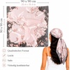 FAIRYGATE Seide Schal Damen Halstücher Seidentuch Schals Halstuch Seidenschal Scarf Bandana Taschentuch Handgelenk Kopftücher Einheitsgröße 78(Fdgh91009)