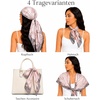 FAIRYGATE Seide Schal Damen Halstücher Seidentuch Schals Halstuch Seidenschal Scarf Bandana Taschentuch Handgelenk Kopftücher Einheitsgröße 78(Fdgh91009)