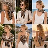 FAIRYGATE Seide Schal Damen Halstücher Seidentuch Schals Halstuch Seidenschal Scarf Bandana Taschentuch Handgelenk Kopftücher Einheitsgröße 78(Fdgh91015)