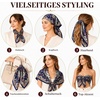FAIRYGATE Seide Schal Damen Halstücher Seidentuch Schals Halstuch Seidenschal Scarf Bandana Taschentuch Handgelenk Kopftücher Einheitsgröße 78(Fdgh91017)