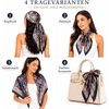 FAIRYGATE Seide Schal Damen Halstücher Seidentuch Schals Halstuch Seidenschal Scarf Bandana Taschentuch Handgelenk Kopftücher Einheitsgröße 78(Fdhzl61023)