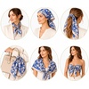 FAIRYGATE Seide Schal Damen Halstücher Seidentuch Schals Halstuch Seidenschal Scarf Bandana Taschentuch Handgelenk Kopftücher Einheitsgröße 78(Fdhzl76024)