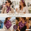 FAIRYGATE Seide Schal Damen Halstücher Seidentuch Schals Halstuch Seidenschal Scarf Bandana Taschentuch Handgelenk Kopftücher Einheitsgröße 78(Fdhzl77019)