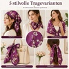 FAIRYGATE Seide Schal Damen Halstücher Seidentuch Schals Halstuch Seidenschal Scarf Bandana Taschentuch Handgelenk Kopftücher Einheitsgröße 78(Fdhzl77019)