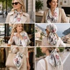 FAIRYGATE Seide Schal Damen Halstücher Seidentuch Schals Halstuch Seidenschal Scarf Bandana Taschentuch Handgelenk Kopftücher Einheitsgröße 78(Fdhzl91022)