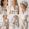 FAIRYGATE Seide Schal Damen Halstücher Seidentuch Schals Halstuch Seidenschal Scarf Bandana Taschentuch Handgelenk Kopftücher Einheitsgröße 78(Fdhzl91022)