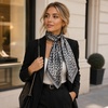 FAIRYGATE Seide Schal Damen Halstücher Seidentuch Schals Halstuch Seidenschal Scarf Bandana Taschentuch Handgelenk Kopftücher Einheitsgröße 78(Fdwxa2424)