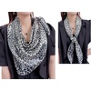 FAIRYGATE Seide Schal Damen Halstücher Seidentuch Schals Halstuch Seidenschal Scarf Bandana Taschentuch Handgelenk Kopftücher Einheitsgröße 78(Fdwxa2424)