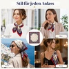 FAIRYGATE Seide Schal Damen Halstücher Seidentuch Schals Halstuch Seidenschal Scarf Bandana Taschentuch Handgelenk Kopftücher Einheitsgröße 78(Fdwxa2508)
