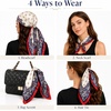 FAIRYGATE Seide Schal Damen Halstücher Seidentuch Schals Halstuch Seidenschal Scarf Bandana Taschentuch Handgelenk Kopftücher Einheitsgröße 78(Fdwxa2508)