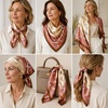 FAIRYGATE Seide Schal Damen Halstücher Seidentuch Schals Halstuch Seidenschal Scarf Bandana Taschentuch Handgelenk Kopftücher Einheitsgröße 78(Fdwxa2516)