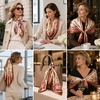 FAIRYGATE Seide Schal Damen Halstücher Seidentuch Schals Halstuch Seidenschal Scarf Bandana Taschentuch Handgelenk Kopftücher Einheitsgröße 78(Fdwxa2516)