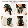FAIRYGATE Seide Schal Damen Halstücher Seidentuch Schals Halstuch Seidenschal Scarf Bandana Taschentuch Handgelenk Kopftücher Einheitsgröße 78(Fdwxa2522)