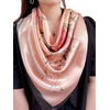 FAIRYGATE Seide Schal Damen Halstücher Seidentuch Schals Halstuch Seidenschal Scarf Bandana Taschentuch Handgelenk Kopftücher Einheitsgröße 78(Fdwxa2524)