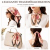 FAIRYGATE Seide Schal Damen Halstücher Seidentuch Schals Halstuch Seidenschal Scarf Bandana Taschentuch Handgelenk Kopftücher Einheitsgröße 78(Fdwxa2524)