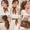 FAIRYGATE Seidenschal Damen Chiffon Elegante Seidentuch Haare Satintuch Halstuch Bandana Tuch Kopftücher Taschentuch Ansatz Scarf DA27(Da2706)